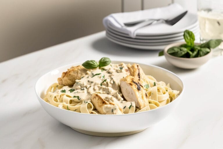 Creamy Chicken Alfredo Pasta - The Modern Cookbook 😋