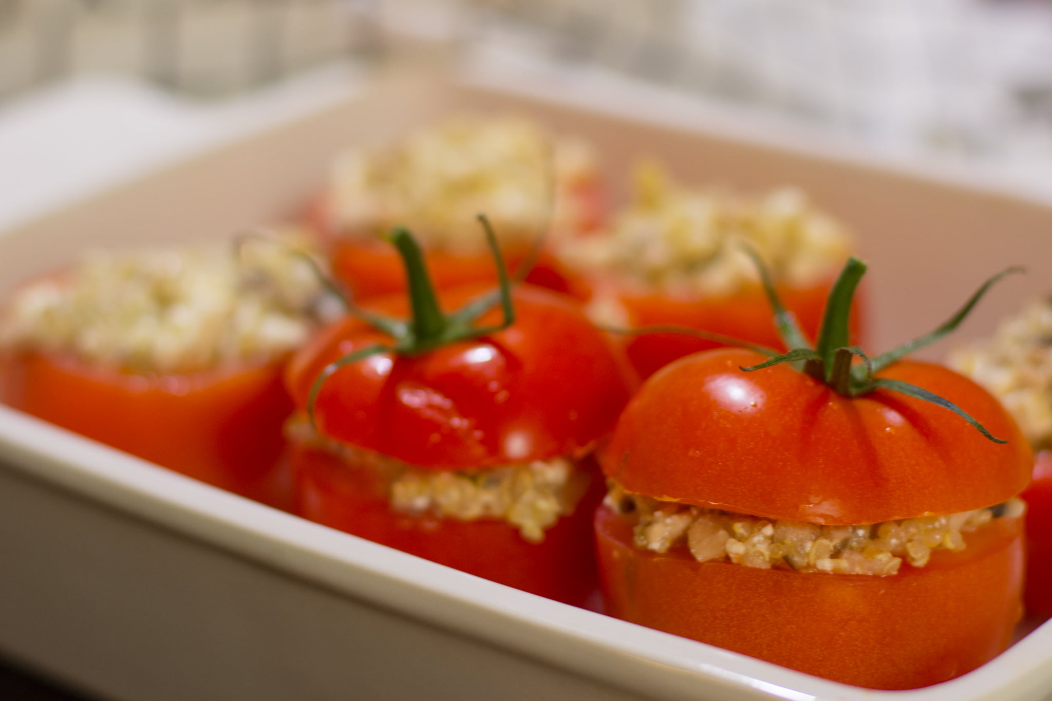 quinoa stuffed tomatoes