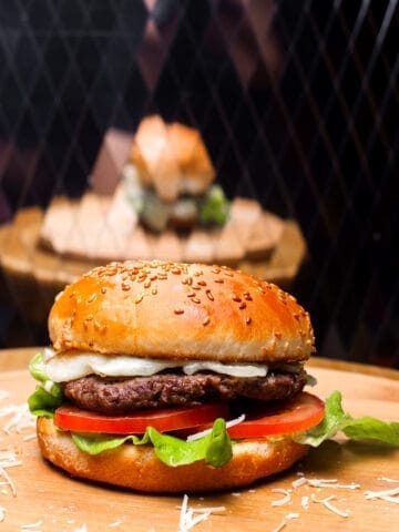 Classic american hamburger